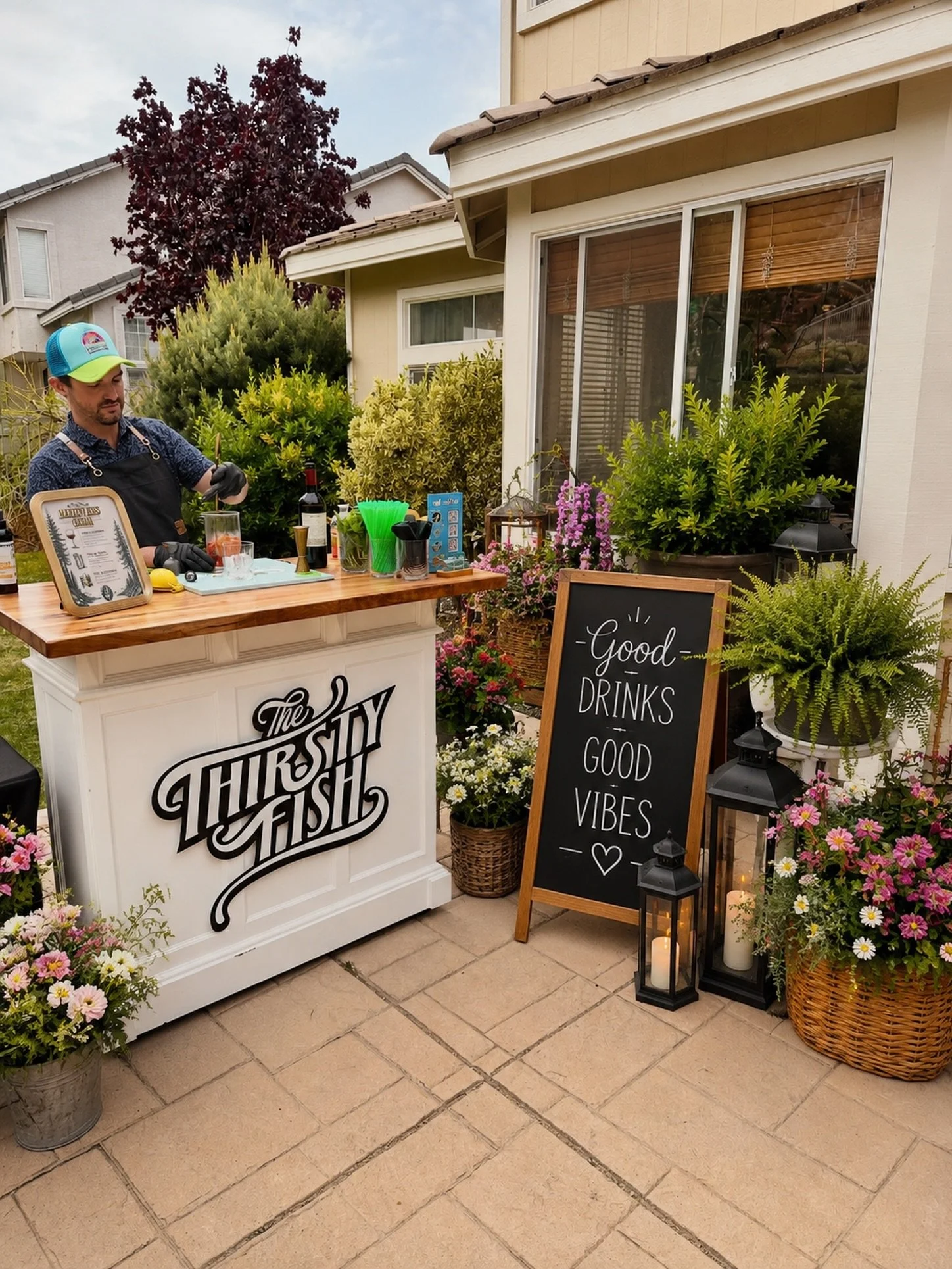 Good drinks. Great vibes. Beautiful set ups. ✨
who&rsquo;s booking a backyard cocktail party this summer?

#bar #bartender  #cocktails #drinks #party