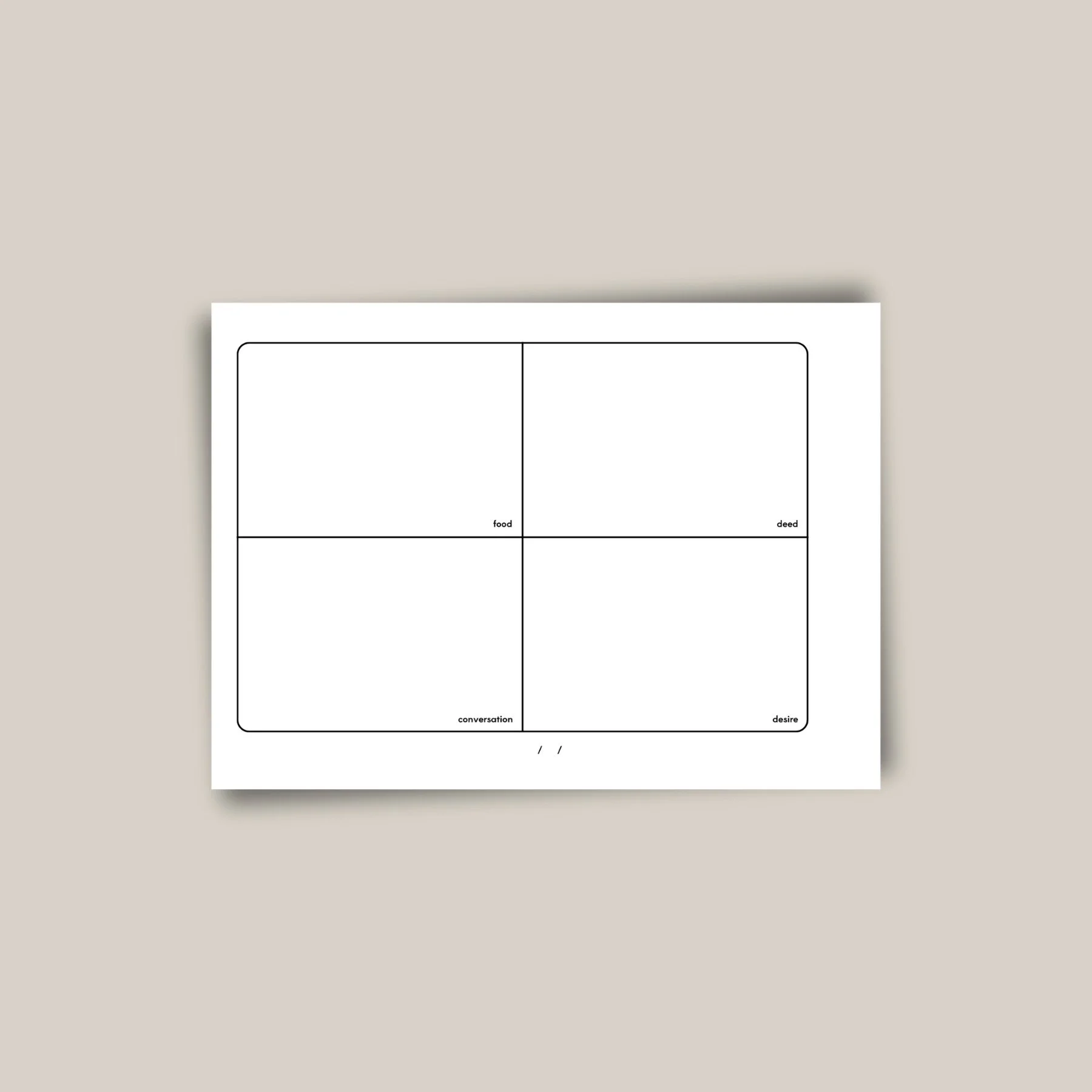 Small preview image of the left journaling pages of the Bento Journal.