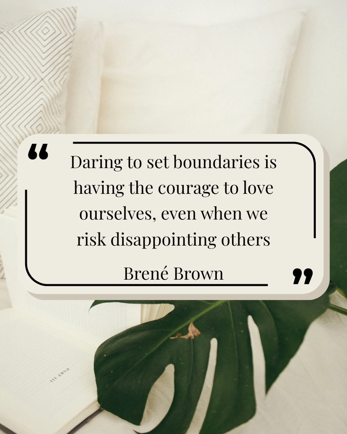 Not everyone will like your boundaries. Set them anyway ✨

#charlottetherapist #brenebrown #dilworthcharlotte #traumatherapy #southendcharlotte