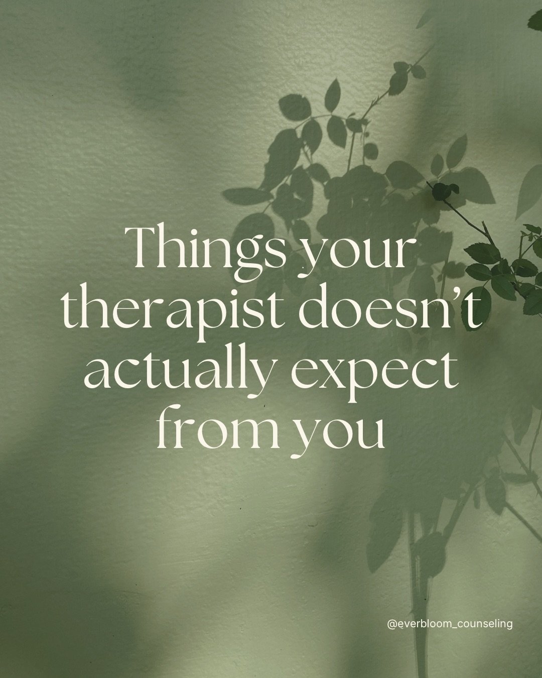 Which one of these did you need to hear today?

Starting therapy can feel like there are unspoken rules. There aren&rsquo;t. Save this for the day you&rsquo;re ready to reach out. 🫶🏻

💌 Free 10-minute consult, link in bio.

#charlottetherapist #tr