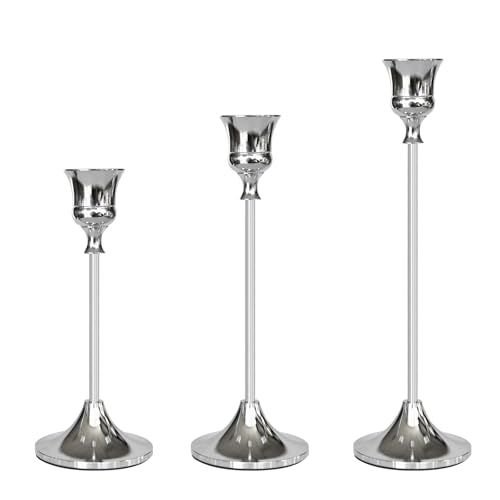 Silver Candlestick Holders