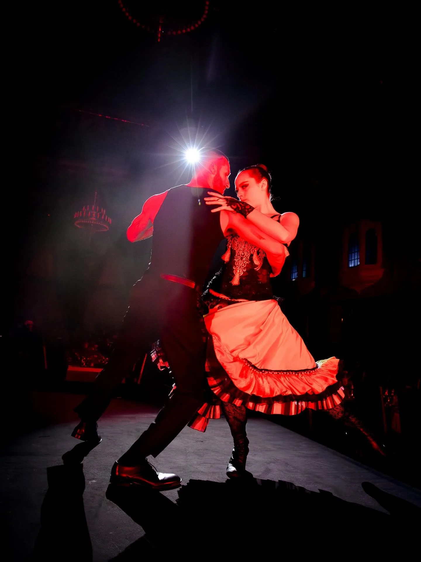 Paris after dark.

Moulin Rouge reimagined inside the @plazaballroom 
📸 @tommycreative_ 

-

Creative Director/Producer: @amyvaughancreative 
Choreography: @markopanzic 
Leads: @desflanas @sassycassieness 
Lead Dance Cast: @nedzaina @carter.rickard 