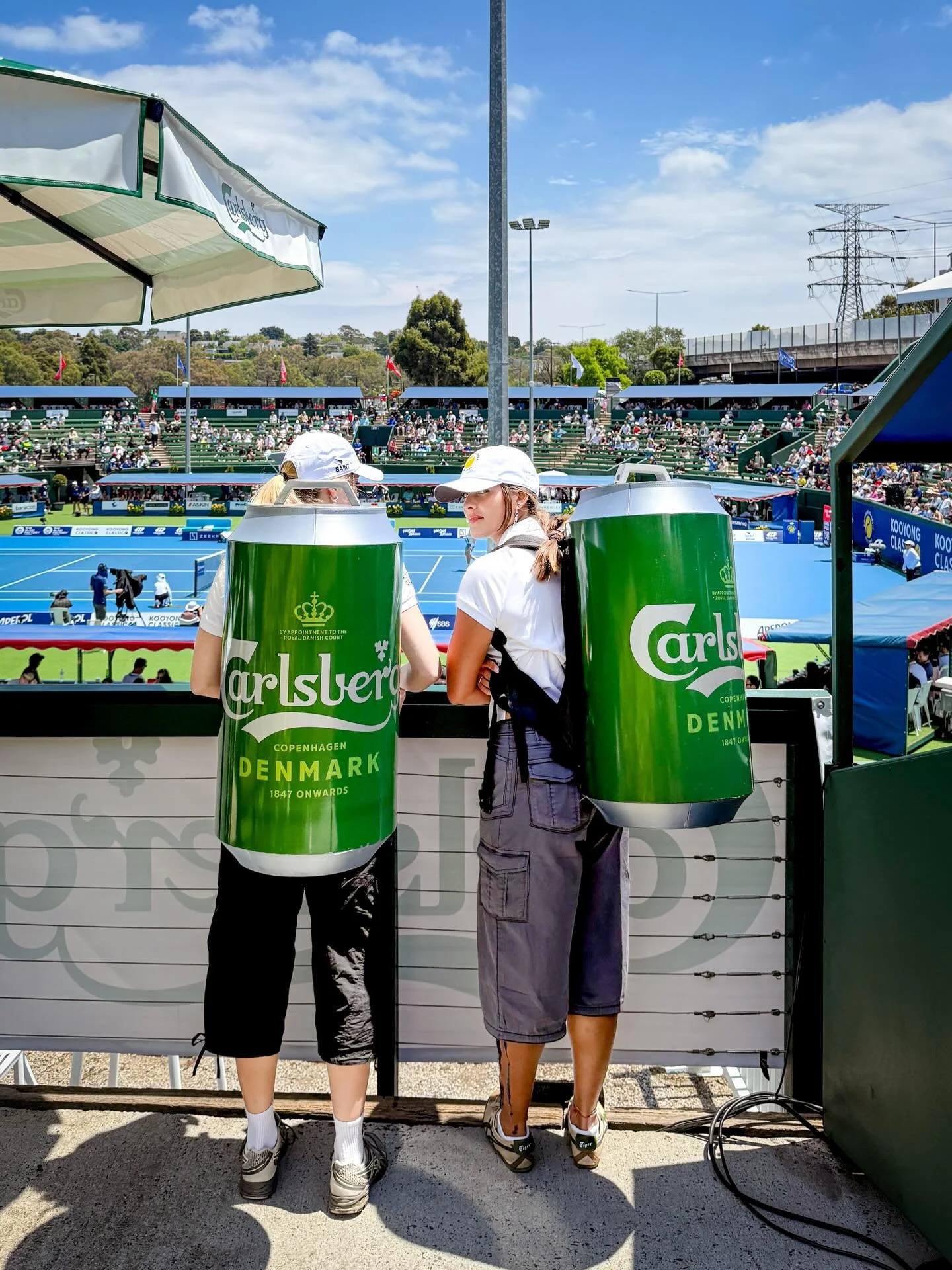 A day at the @kooyong_classic with @carlsbergaus 🍻 🎾