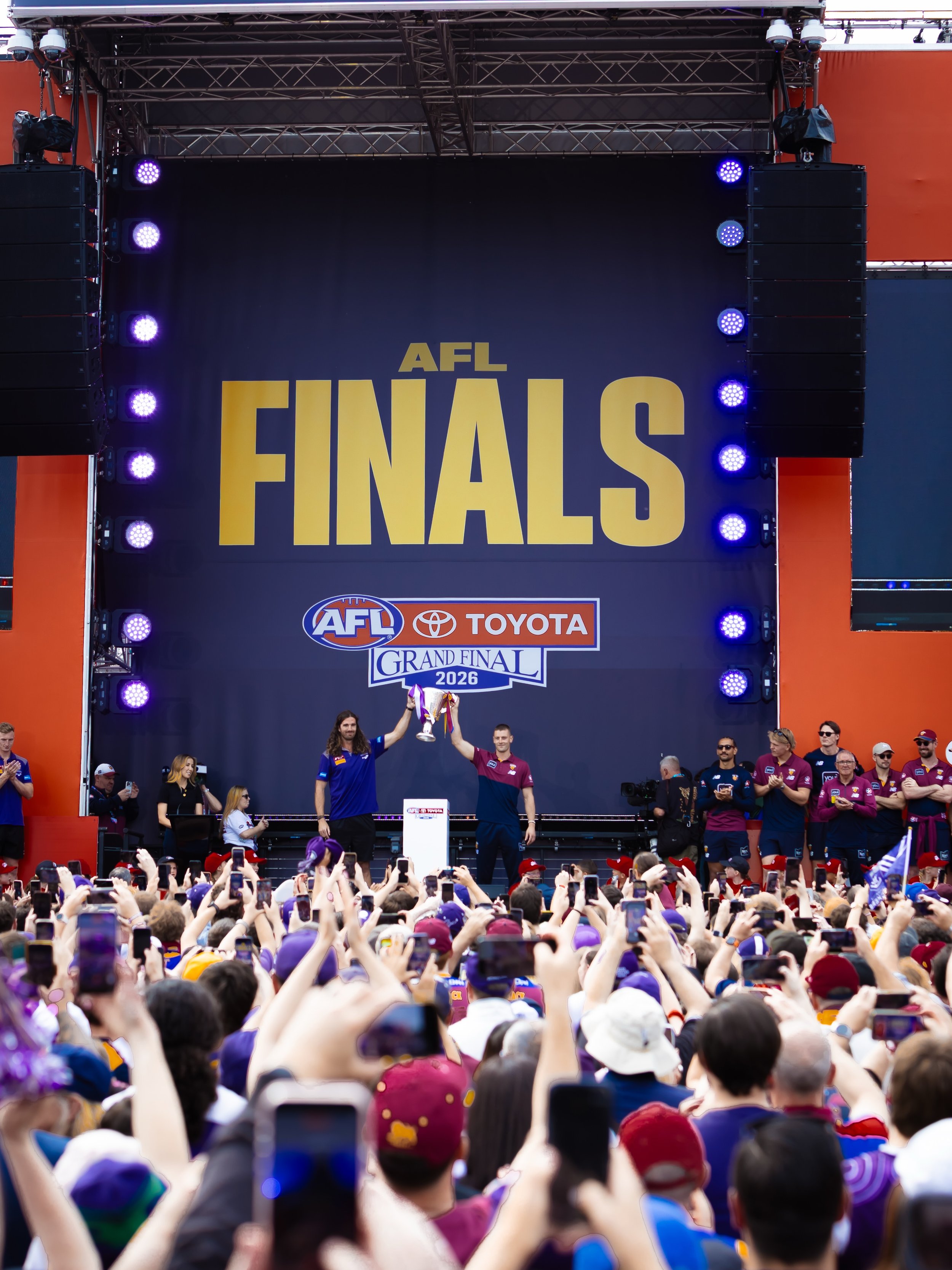 @afl 2026 Grand Final Parade

For the 2026 AFL Grand Final Parade, we approached the brief from a slightly different angle to what you might typically expect from event photography.

Working with @harrythehirer, the focus was on showcasing their infr