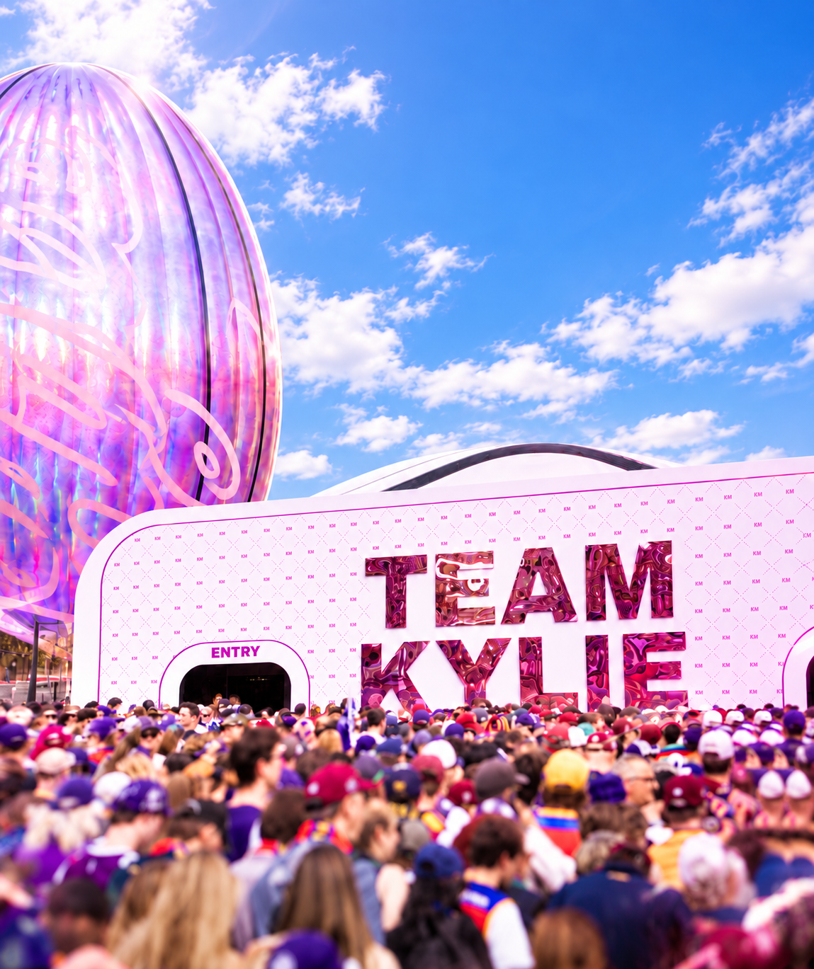 KYLIE MINOGUE | Melbourne Event Photographer | Sponsorship Activation Photography at Major Events: Team Kylie at the AFL Grand Final
