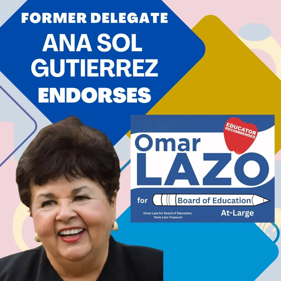 During Women&rsquo;s History Month, I&rsquo;m proud to recognize and thank Former State Delegate Ana Sol Guti&eacute;rrez for her endorsement.

Ana Sol Guti&eacute;rrez was a true pioneer as the first Latina elected to public office in Maryland, brea