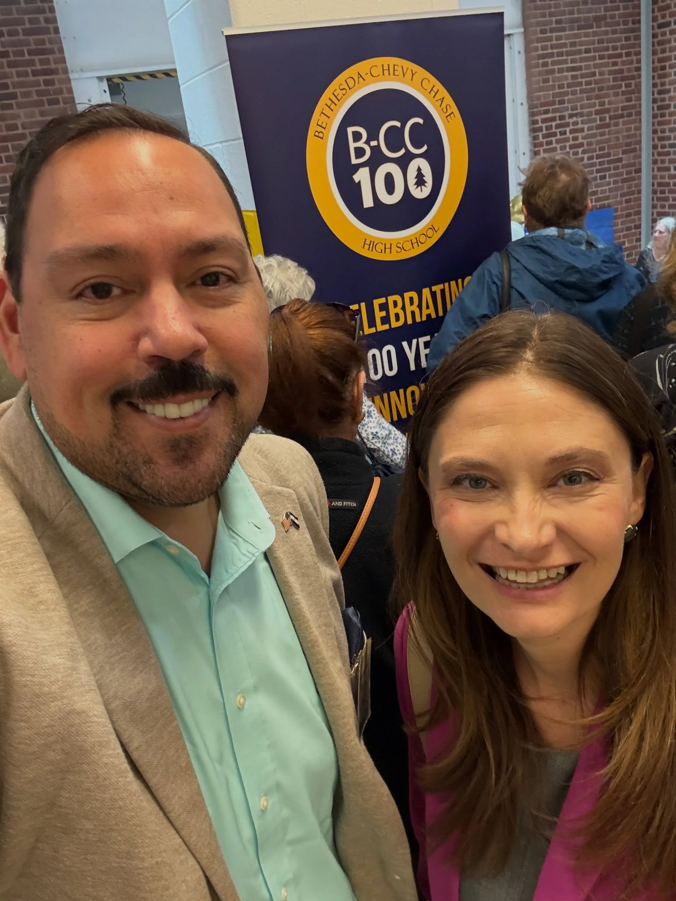 Happy to Celebrate the 100th Anniversary of Bethesda-Chevy Chase High School this weekend. Schools are not just building where people learn, they are where our community gathers. Continuing my tour of all 211 schools in MCPS. #mcps #bcc #bcchighschoo