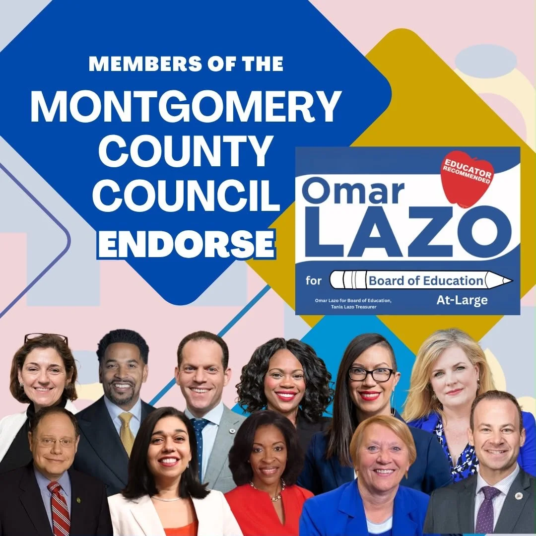 I&rsquo;m grateful to have earned the support of sitting members of the Montgomery County Council as I continue my campaign for the Board of Education At-Large. The support of leaders who will work closely with the Board of Education matters because 