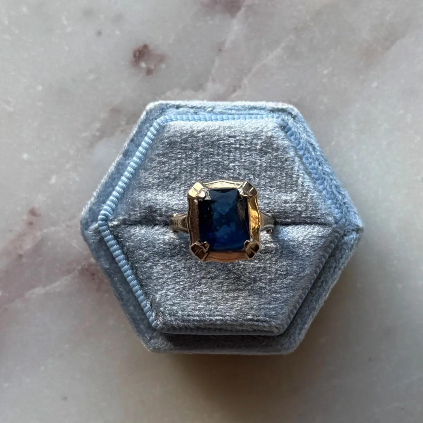 10k Gold and Sapphire Ring