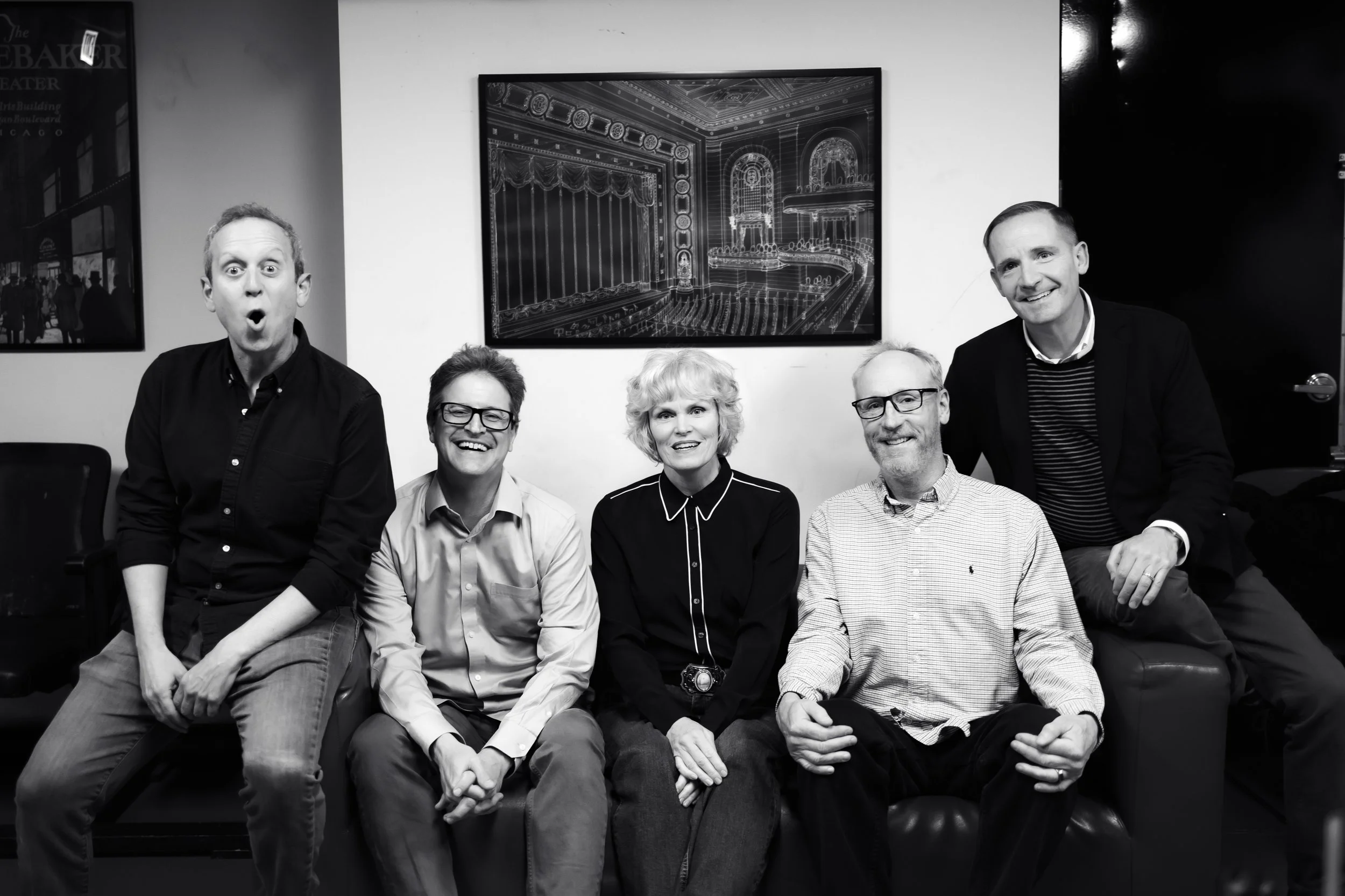 Brad Morris, Joe Canale, Stephnie Weir, Matt Walsh, Marc Evan Jackson