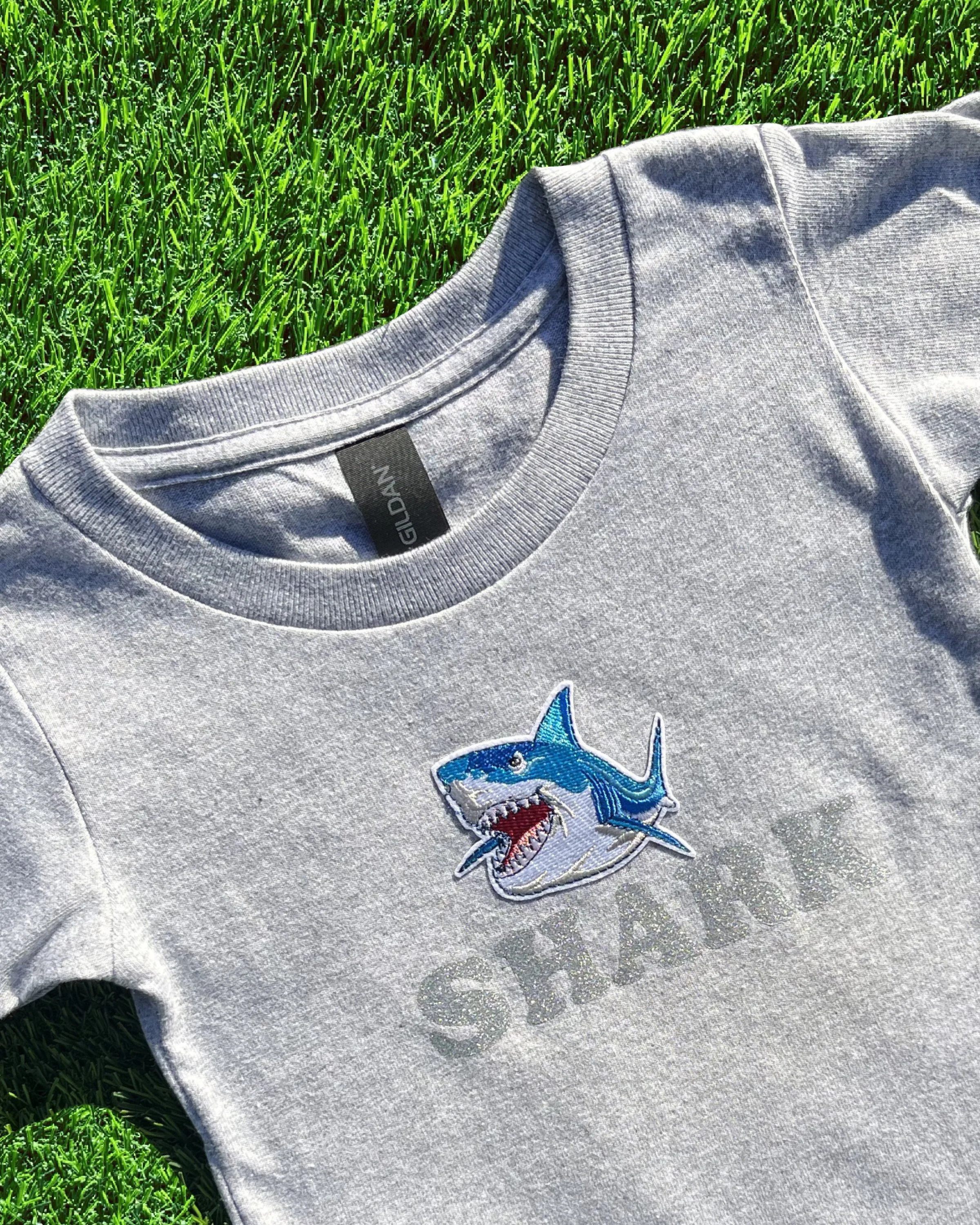 Gray Glitter Shark (2t)