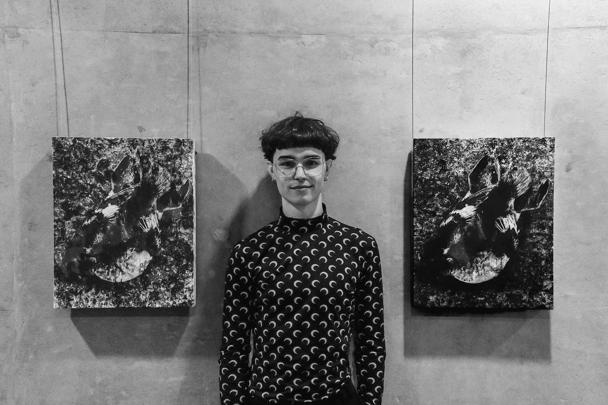 Exhibition "Roadkill Paintings (Found Series)" by Artist Chris Glabb