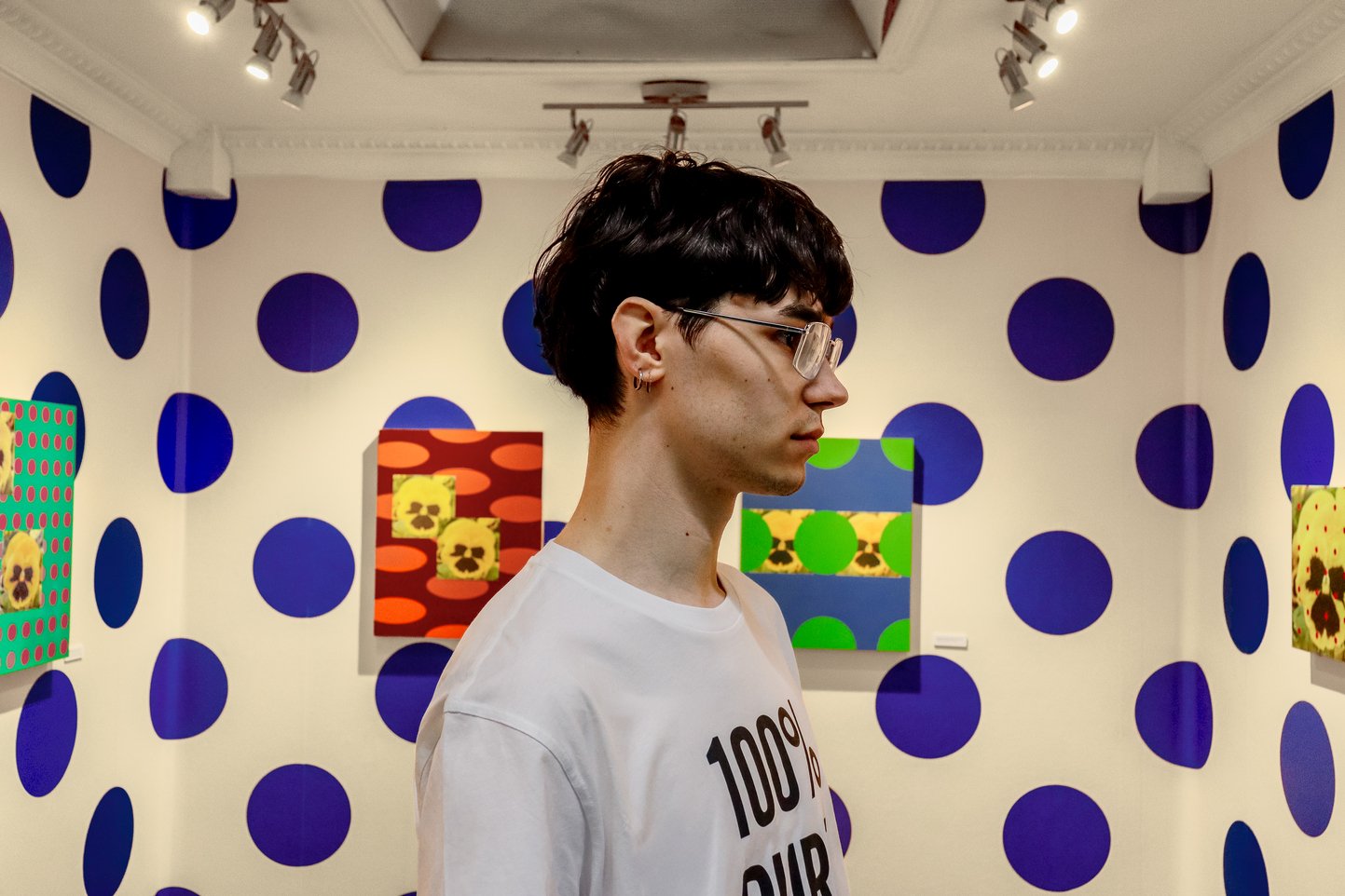 Exhibition "Spotted With Pansies" by Artist Chris Glabb