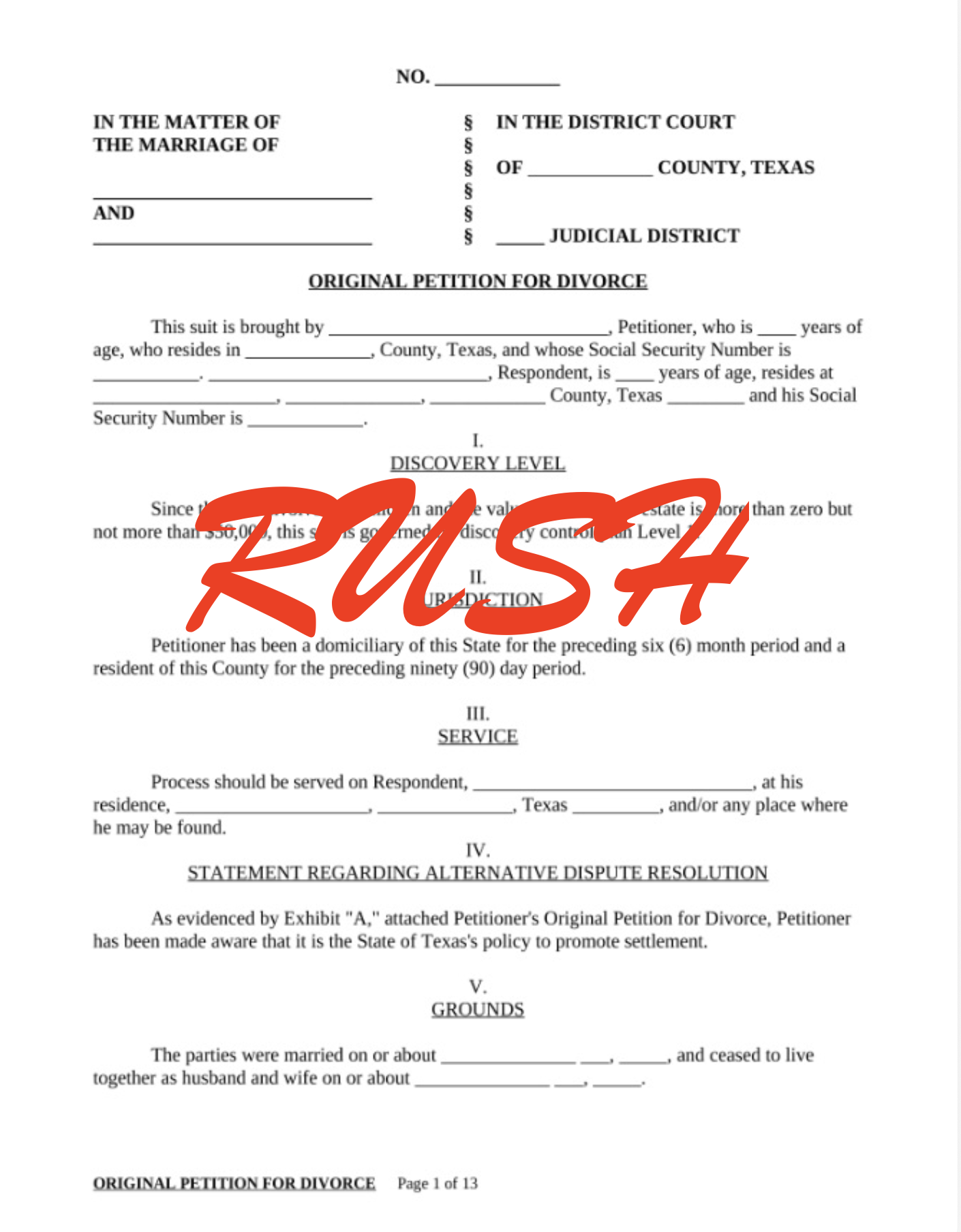 Rush Process Service (24-Hour Service)