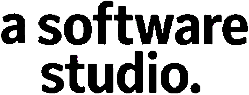 Secondary logotype reading "a software studio."