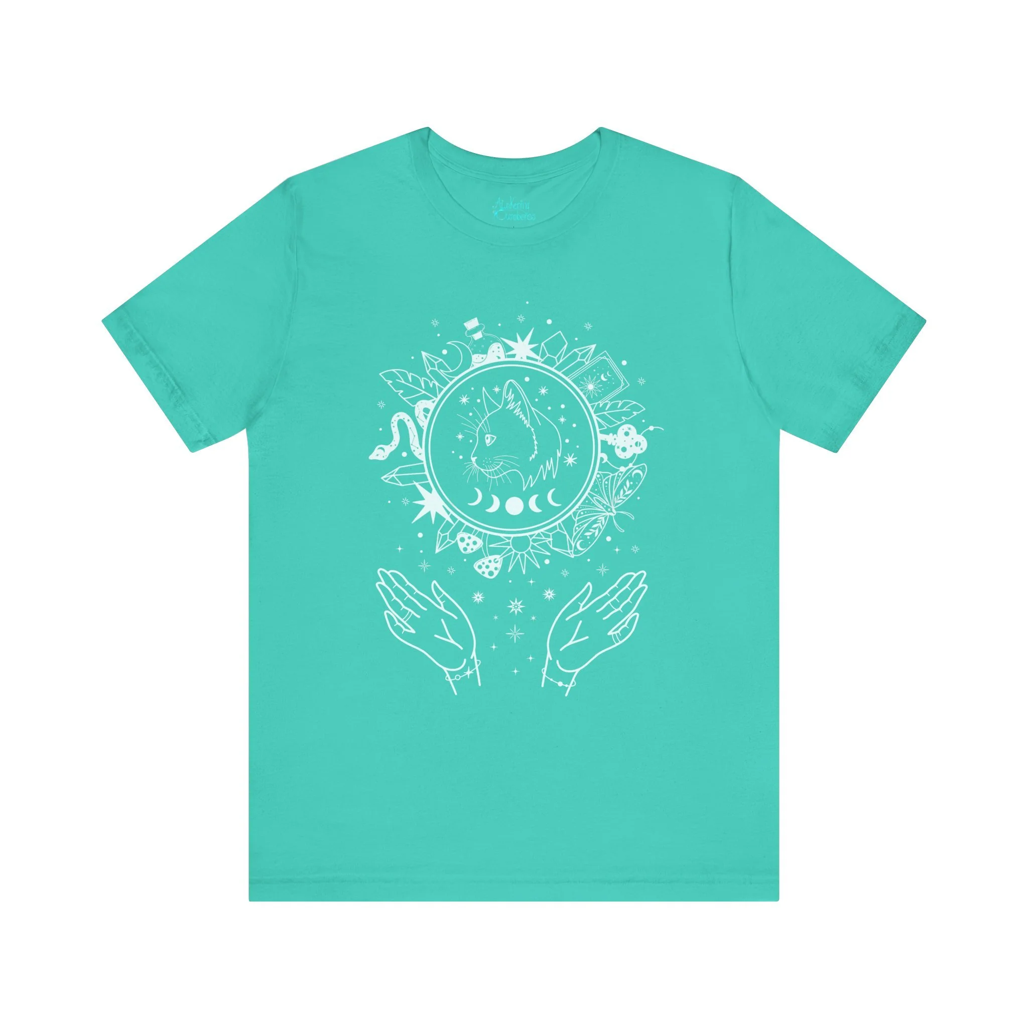 Familiar’s Spell — Magical Cat, Lunar Phases & Witch Talismans Shirt