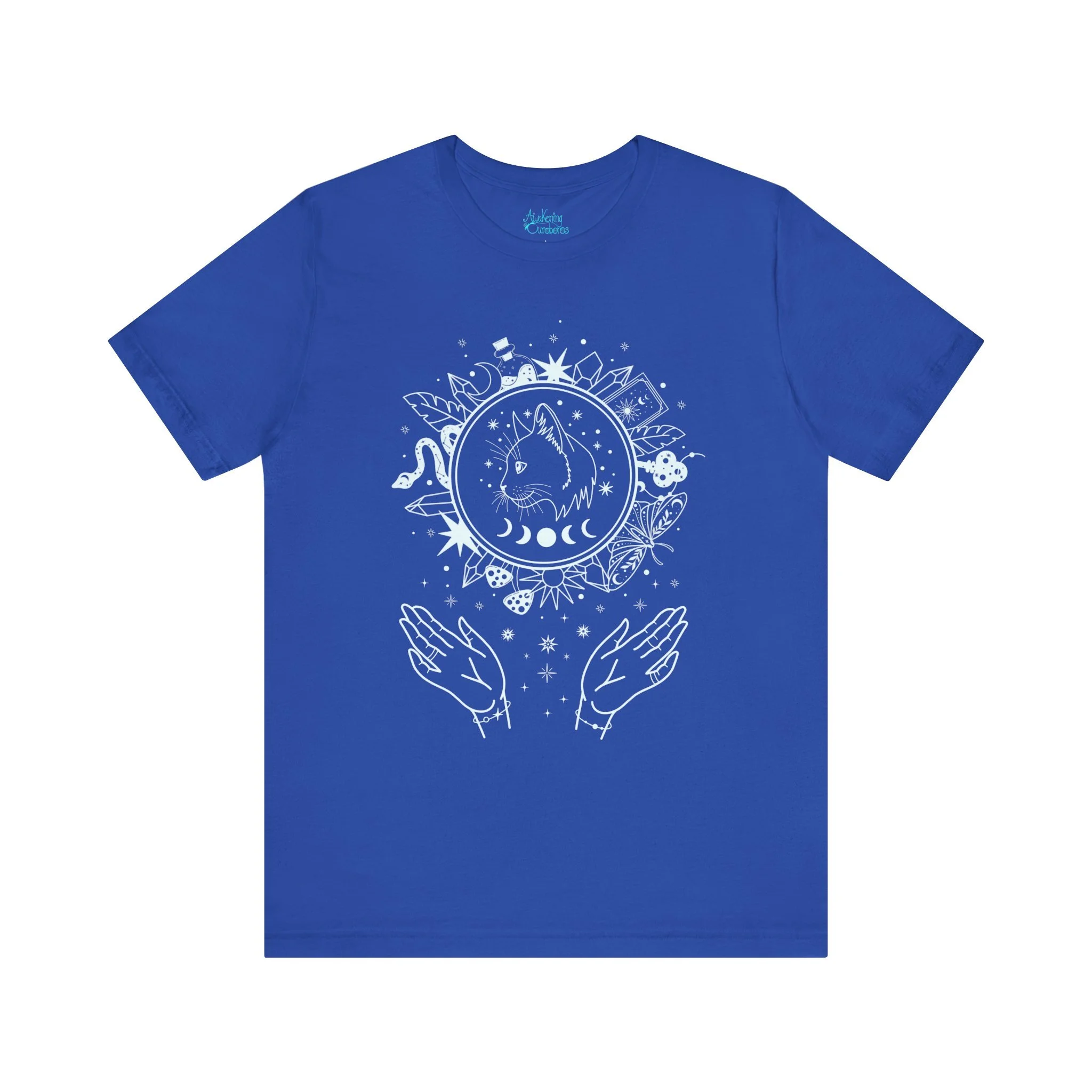 Familiar’s Spell — Magical Cat, Lunar Phases & Witch Talismans Shirt