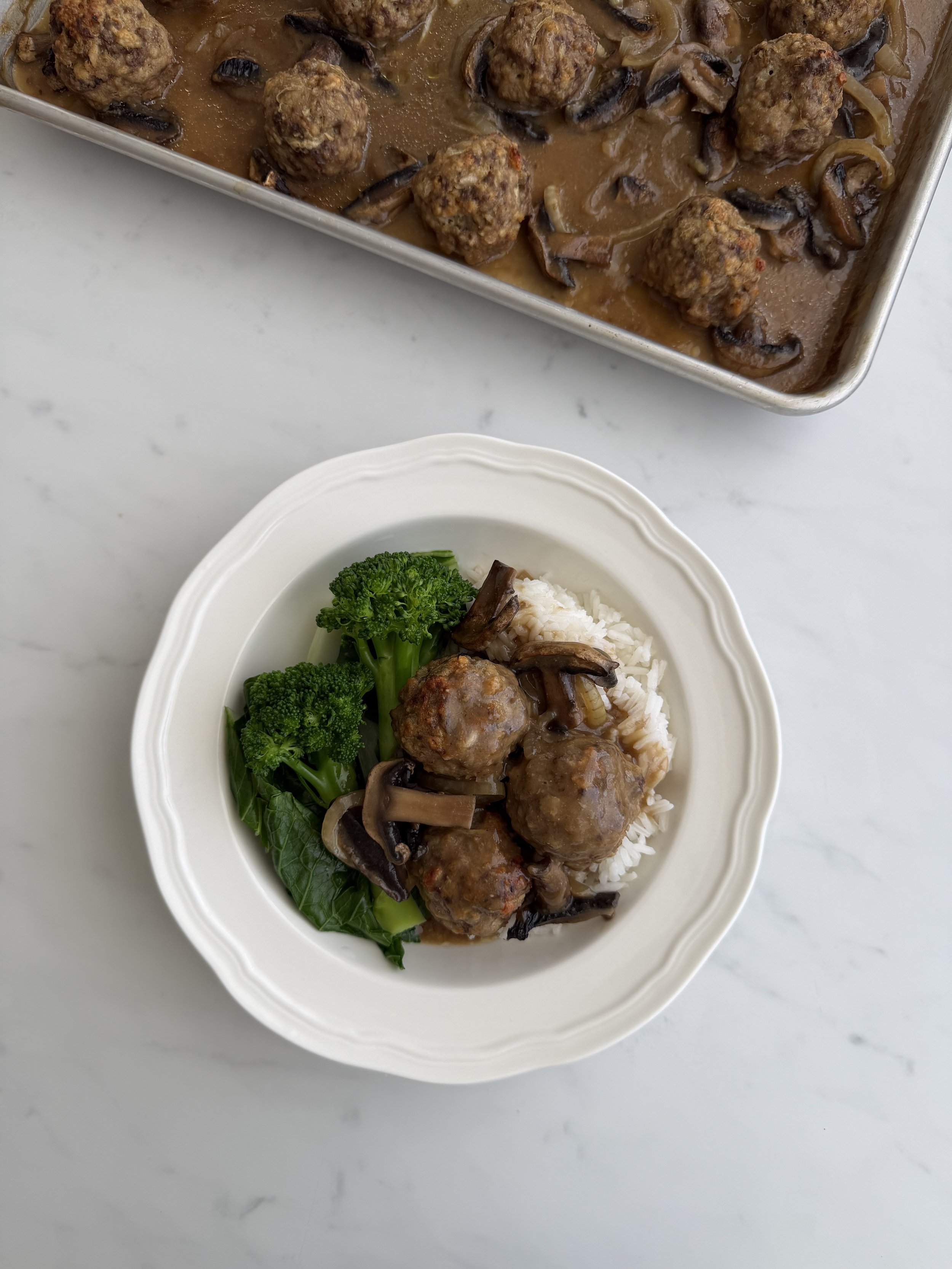 miso butter meatballs