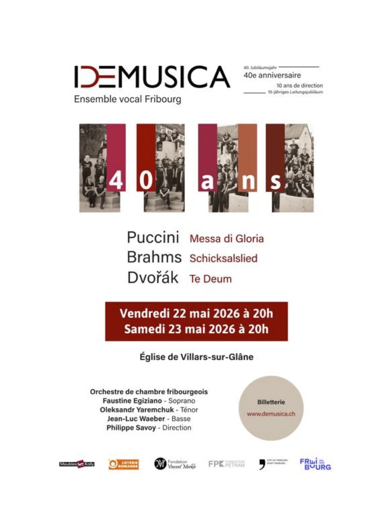 Konzert zum 40-jährigen Jubiläum