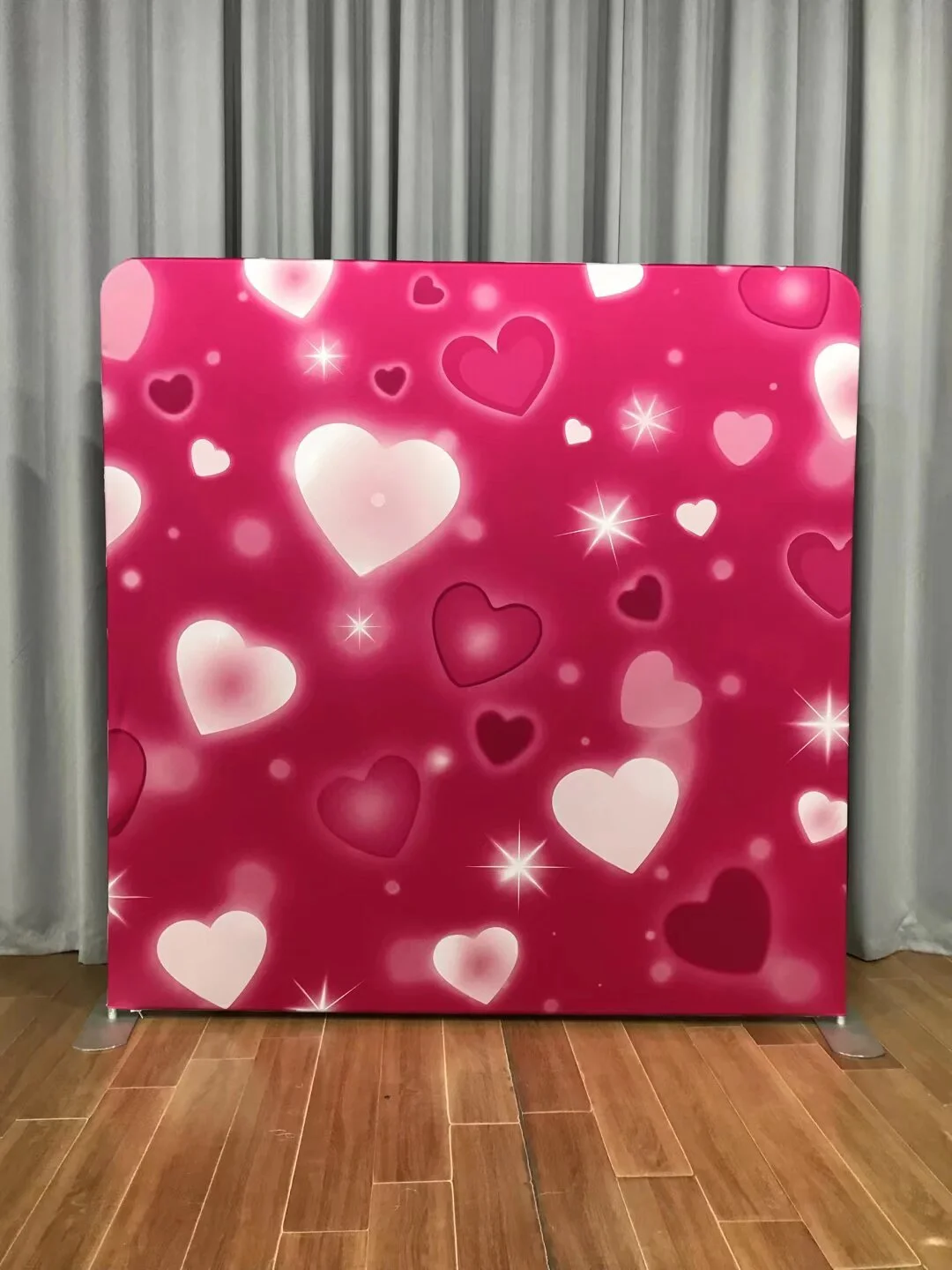 Pink Hearts Backdrop