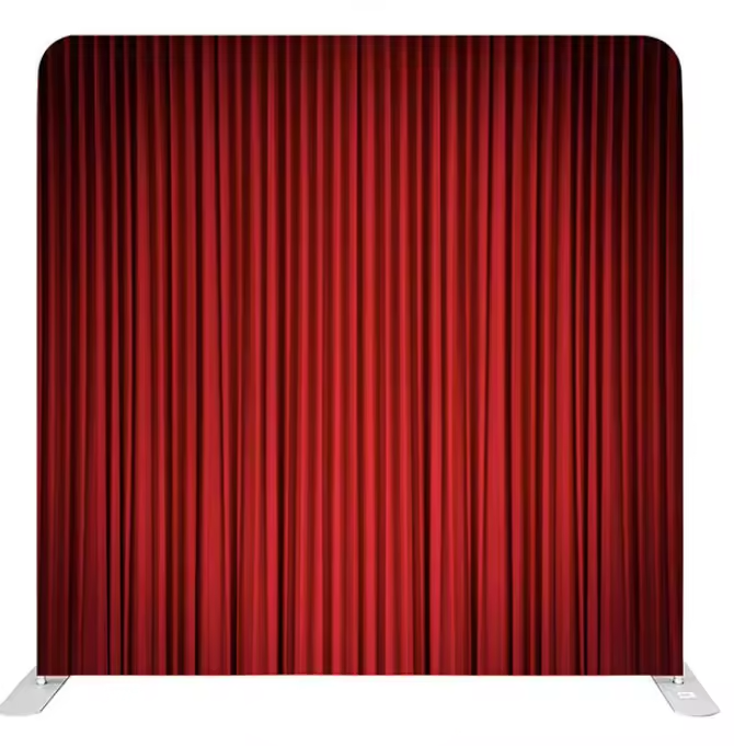 Red Curtain Backdrop