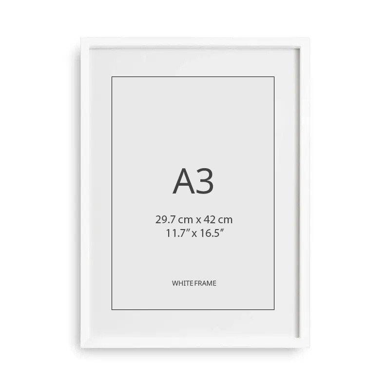 White Frame – A3 Size