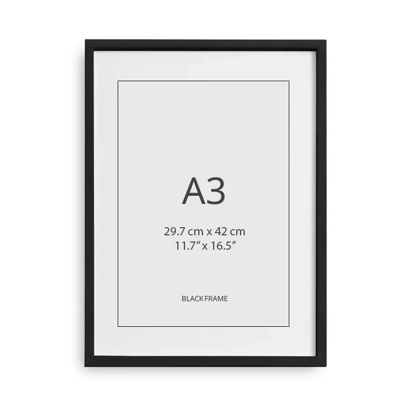 Black Frame – A3 Size