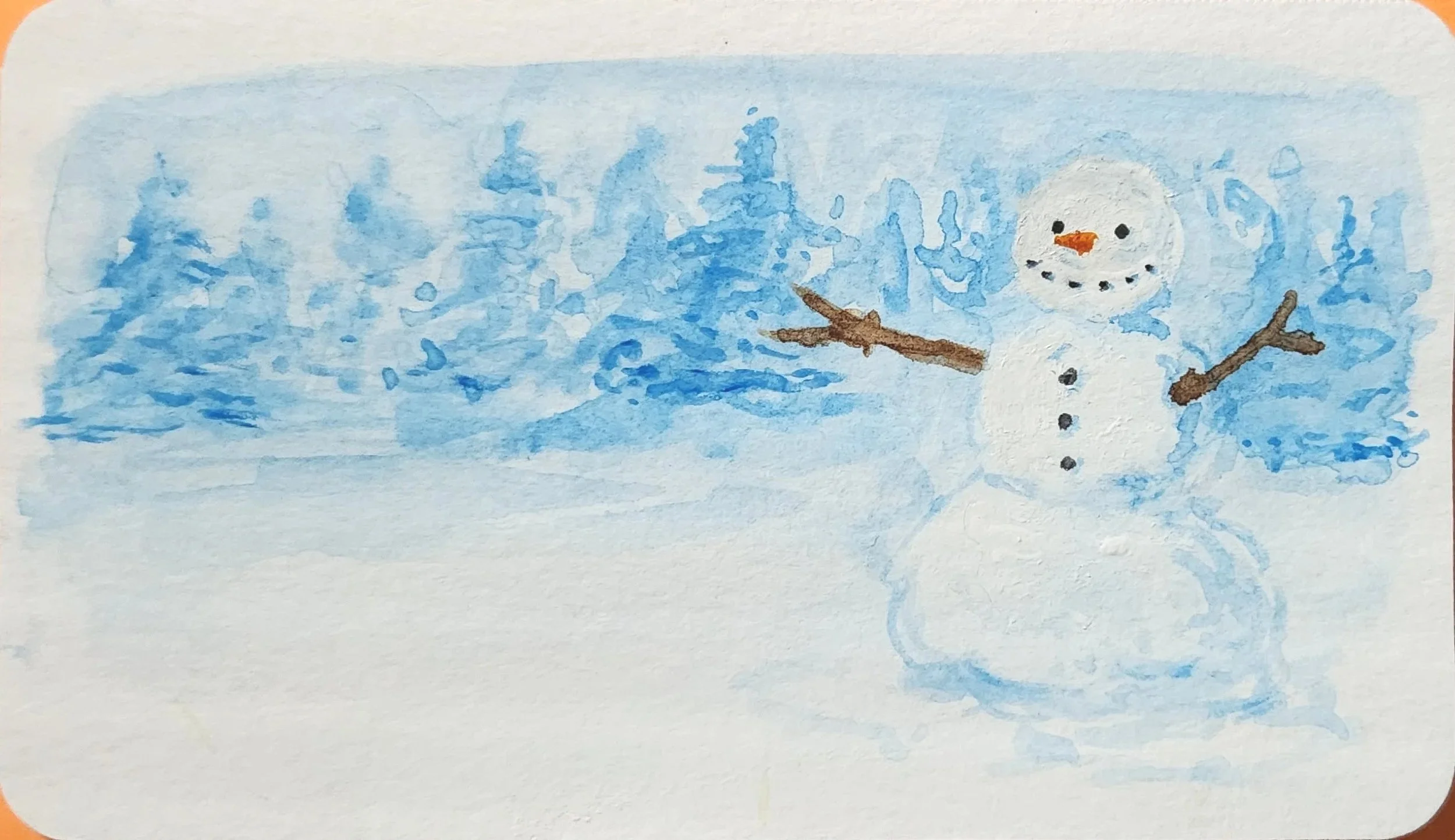 Christmas Card (Snowman)