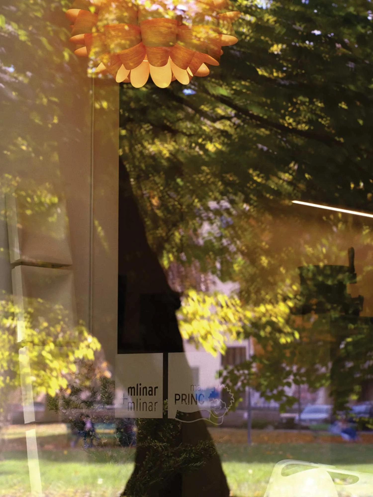 mlinar+mlinar salon v Ljubljani, pogled na park