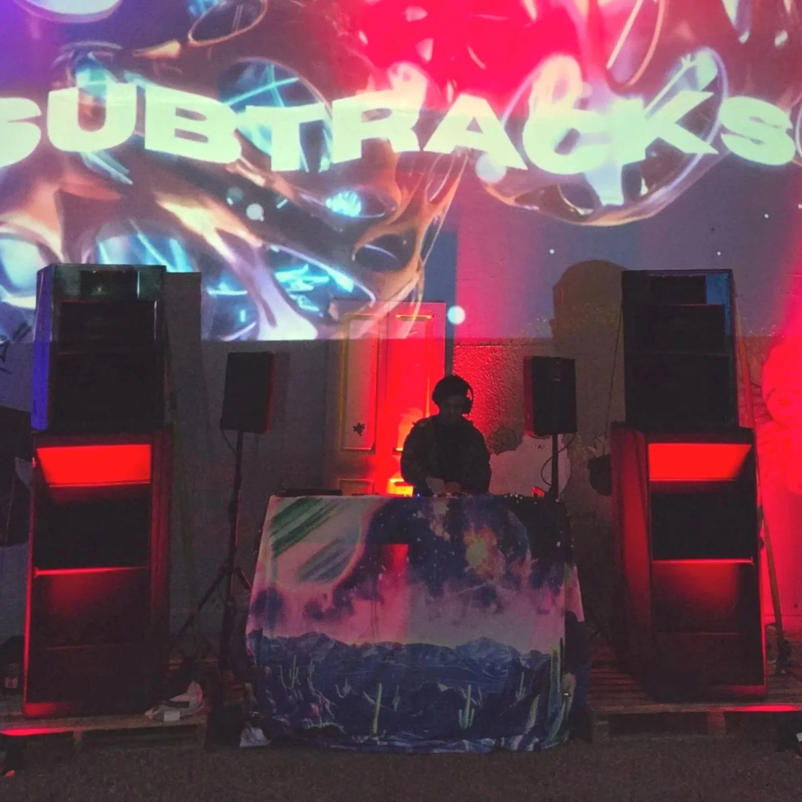 Turbsound PA system supporting Subtracks event in Melbourne