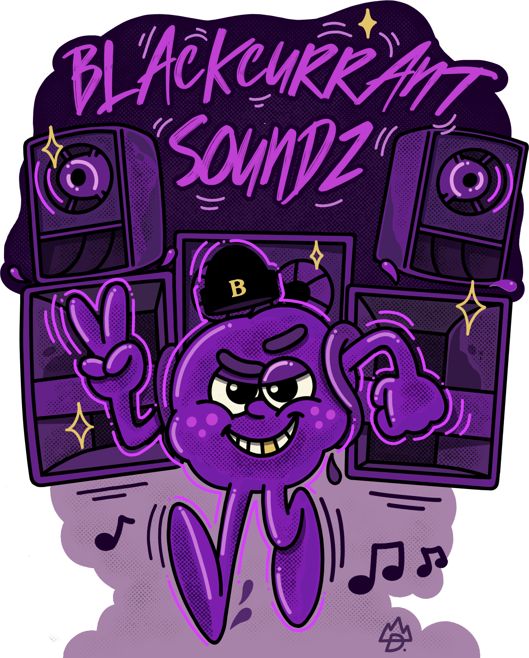 Blackcurrant Soundz Mr Squishy logo
