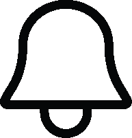 Outline of a bell icon.