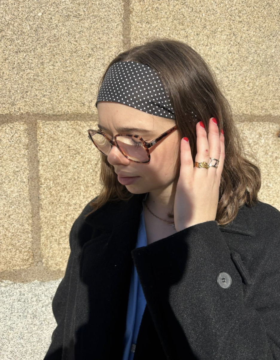 Bandeau à Pois Noir