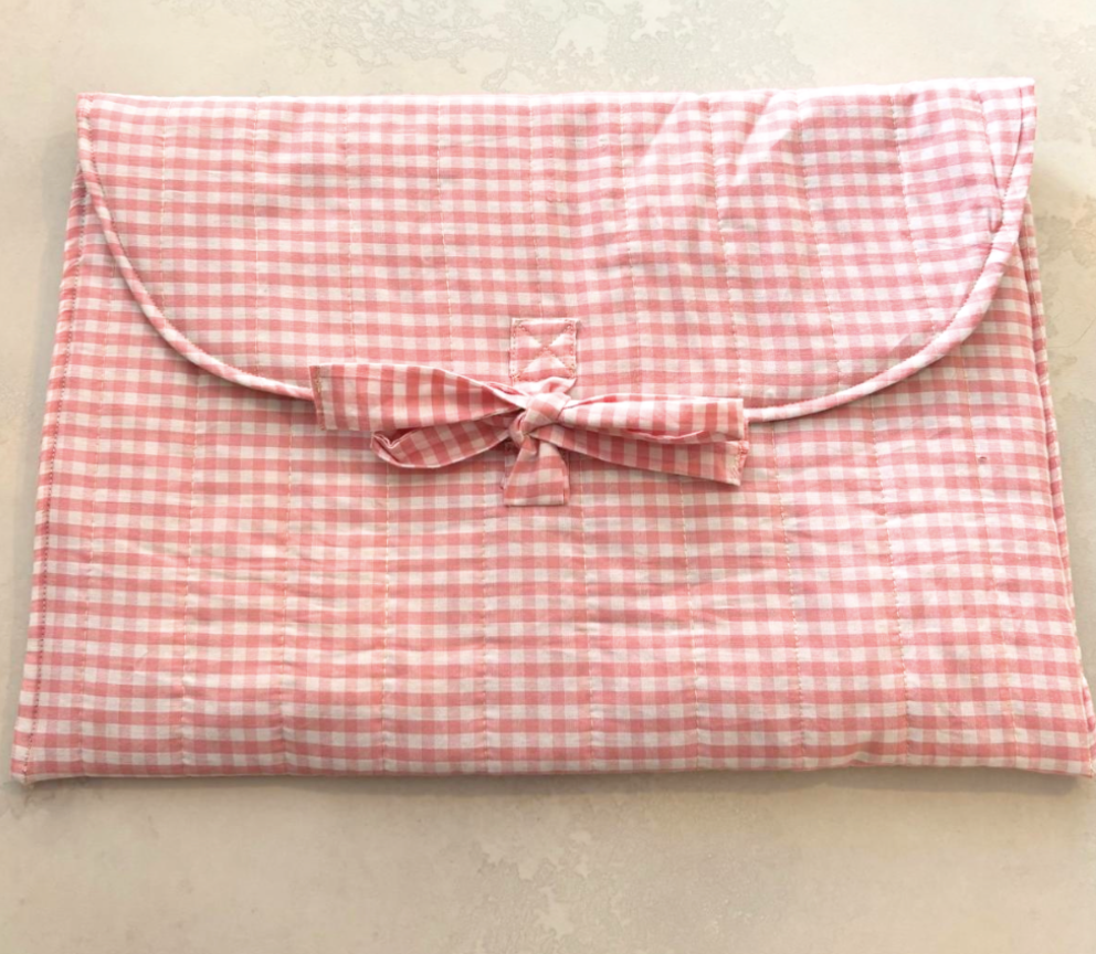 Pochette carreaux rose pour Ordinateur Portable