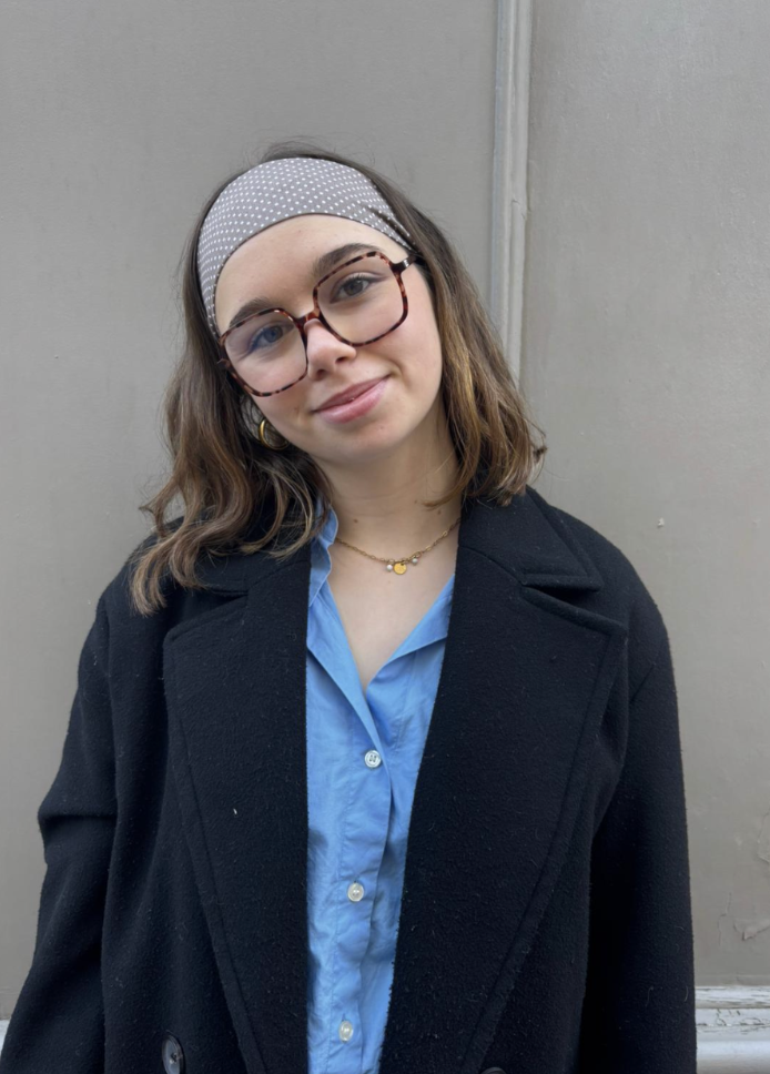 Bandeau à Pois beige