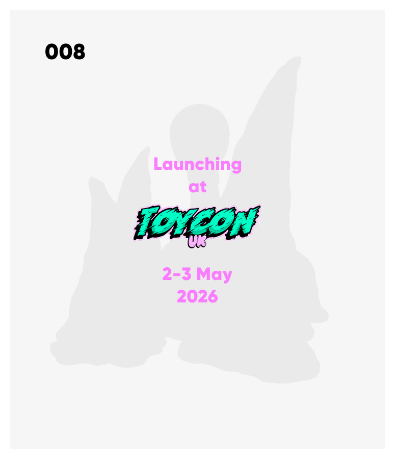 Event poster for ToyCon, scheduled for May 2-3, 2026, with a background of a faint, stylized butterfly or insect shape.