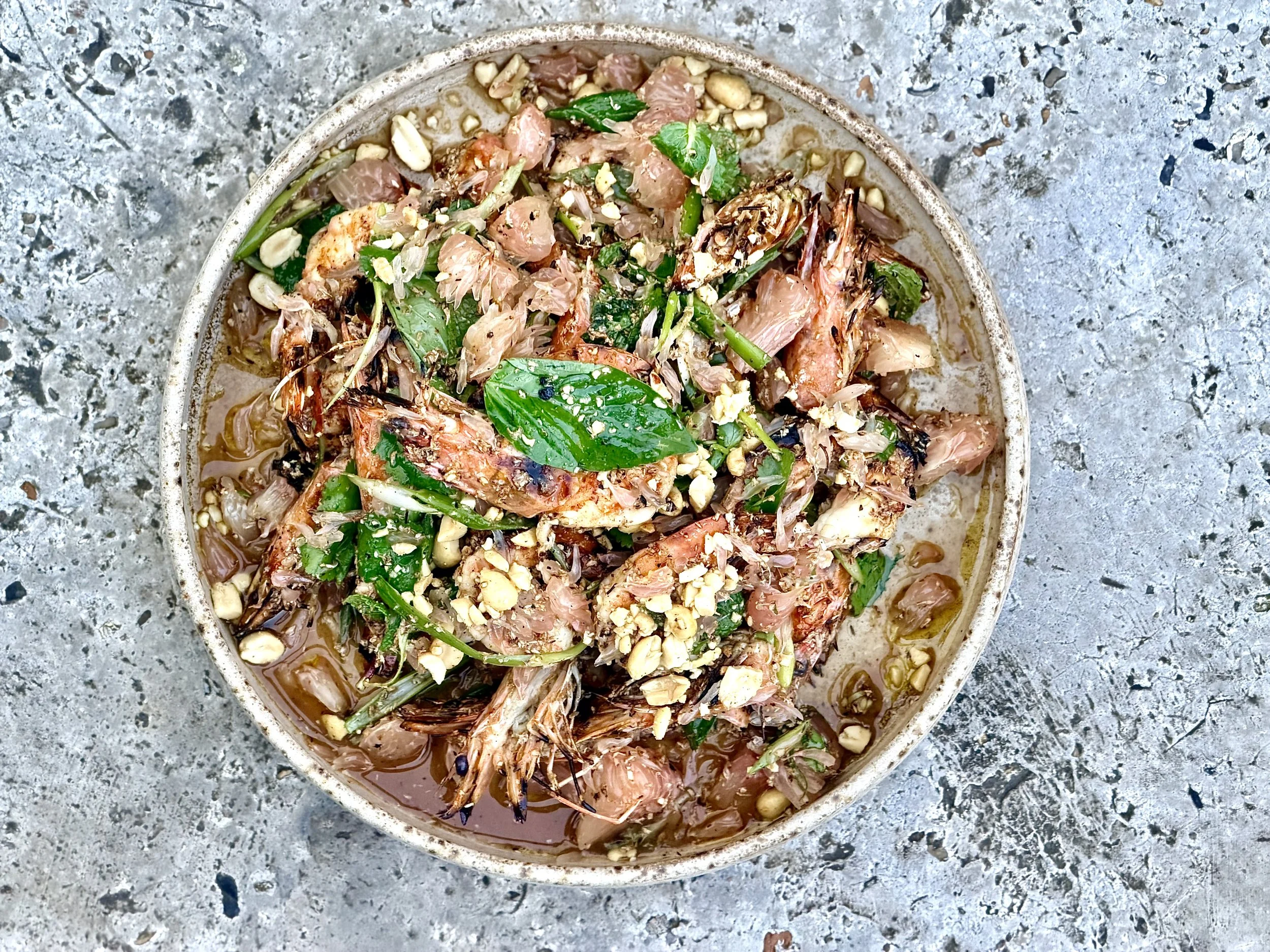 Green Tiger Prawn, Pomelo & Coconut Salad