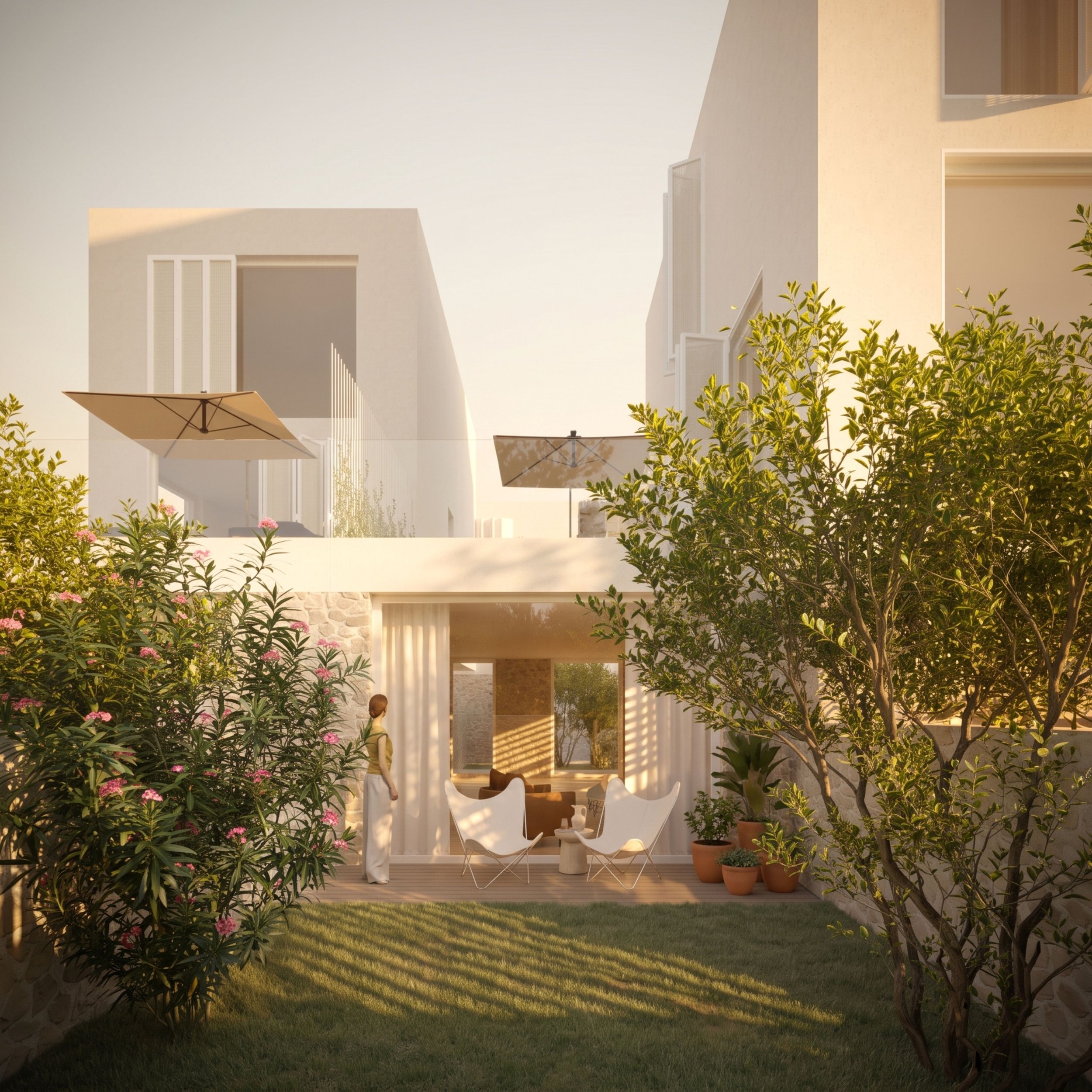 Private garden residence at KAAMEN Retreat
