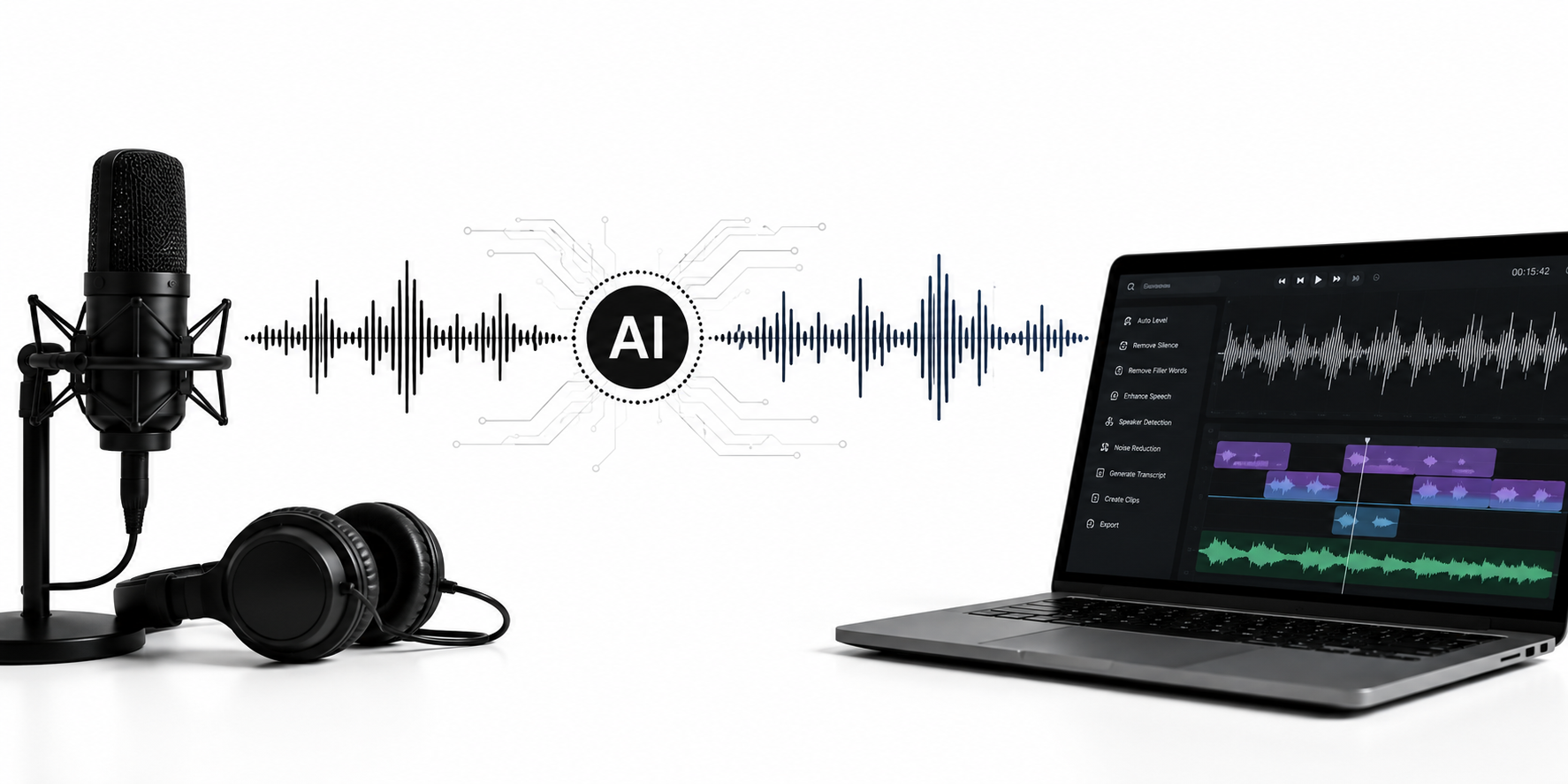 AI Editing voor podcasts: slim, snel… maar is het altijd beter?
