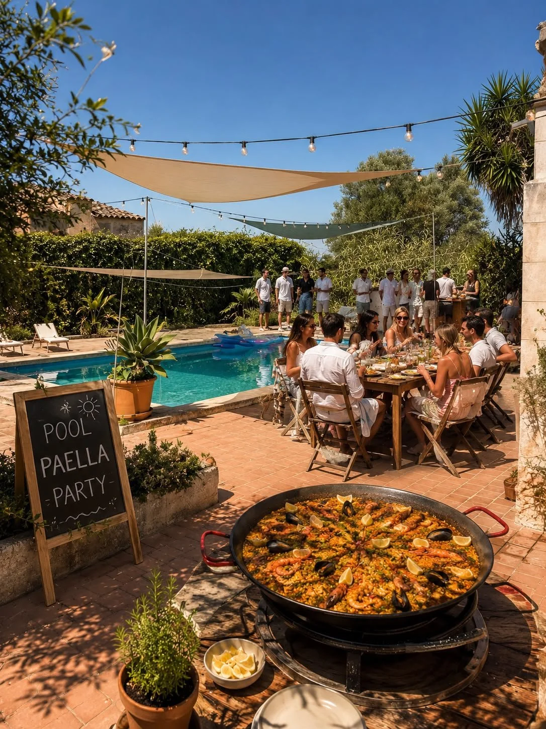 Paella &amp; Pool Party – Members Only
