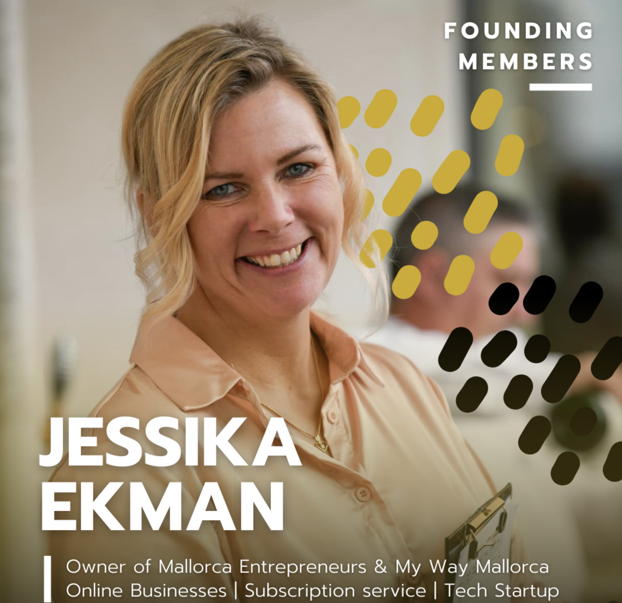 Jessika Ekman owner of Mallorca Entrepreneurs and My Way Mallorca.