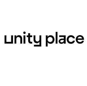 The words "unity place" in black lowercase letters on a white background.
