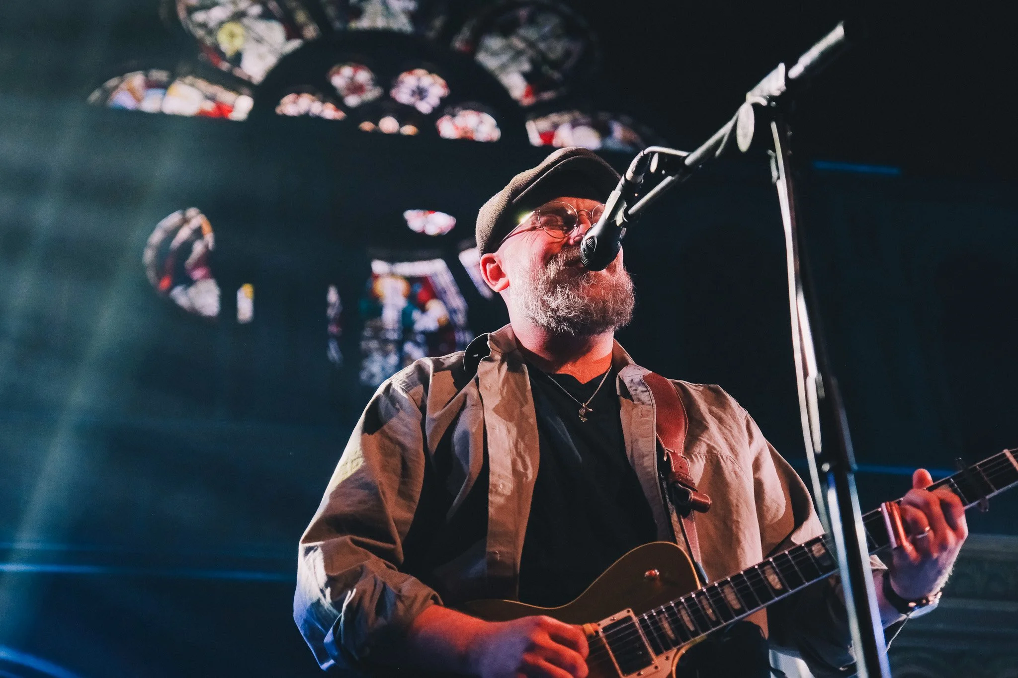 Joey Landreth of The Bros Landreth performing live at Union Chapel, London