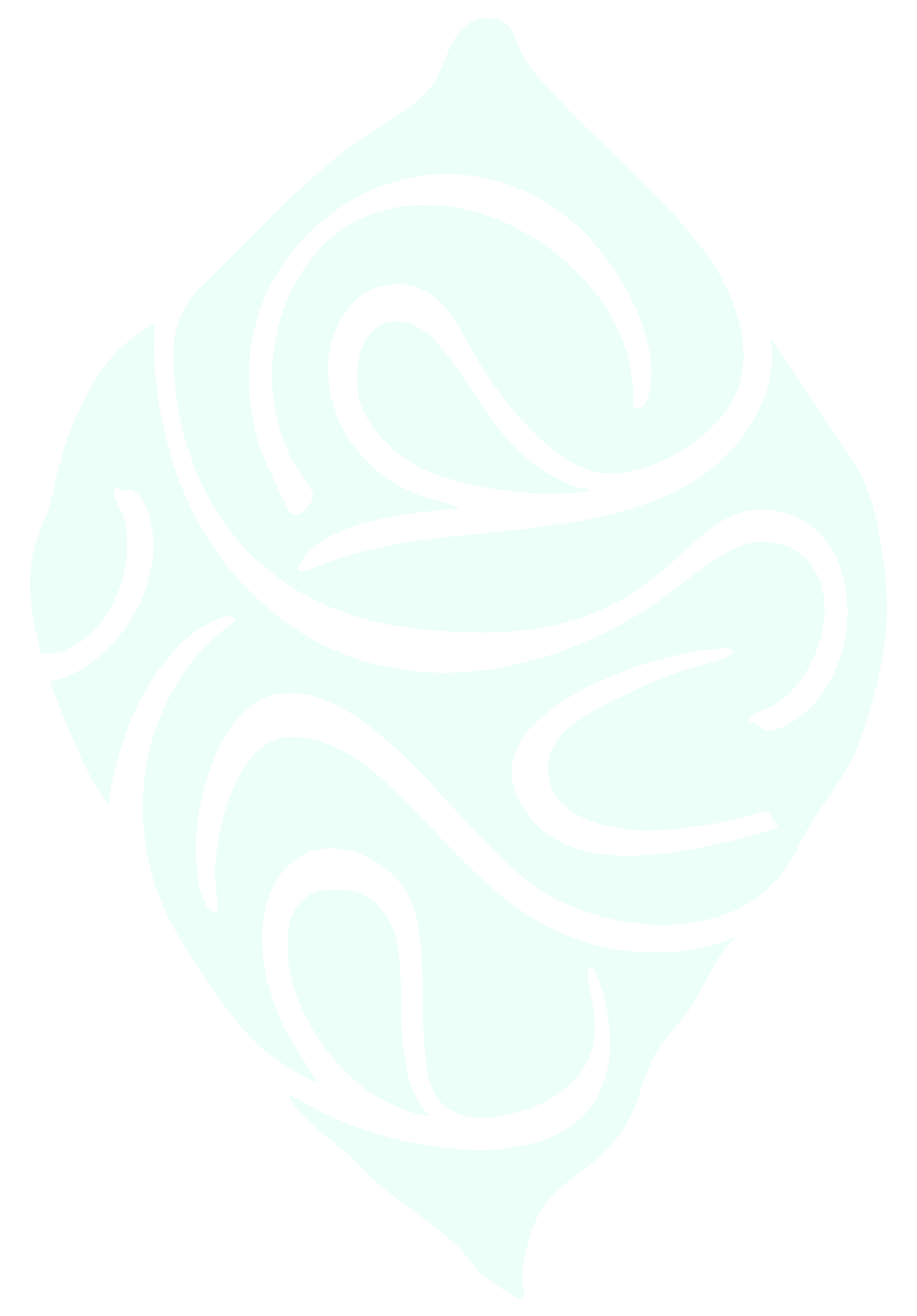 Abstract black and white line drawing with flowing, curved lines on a light background.