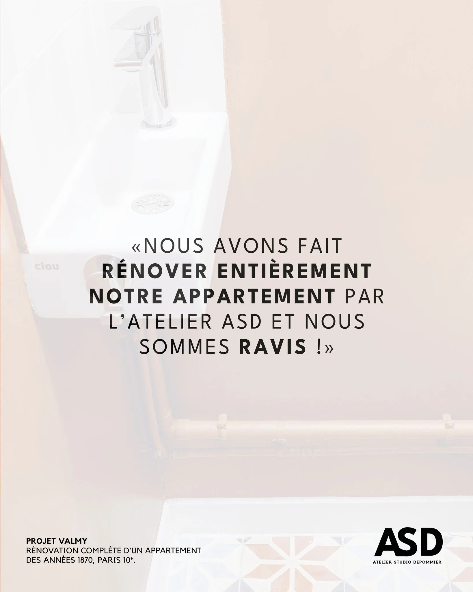 Regards clients sur un projet sign&eacute; ASD

Photo 📸 @studiodepommier 

&mdash;

L&rsquo;Atelier Studio Depommier con&ccedil;oit des espaces durables, &agrave; la crois&eacute;e de l&rsquo;architecture int&eacute;rieure, du paysagisme et de la ph