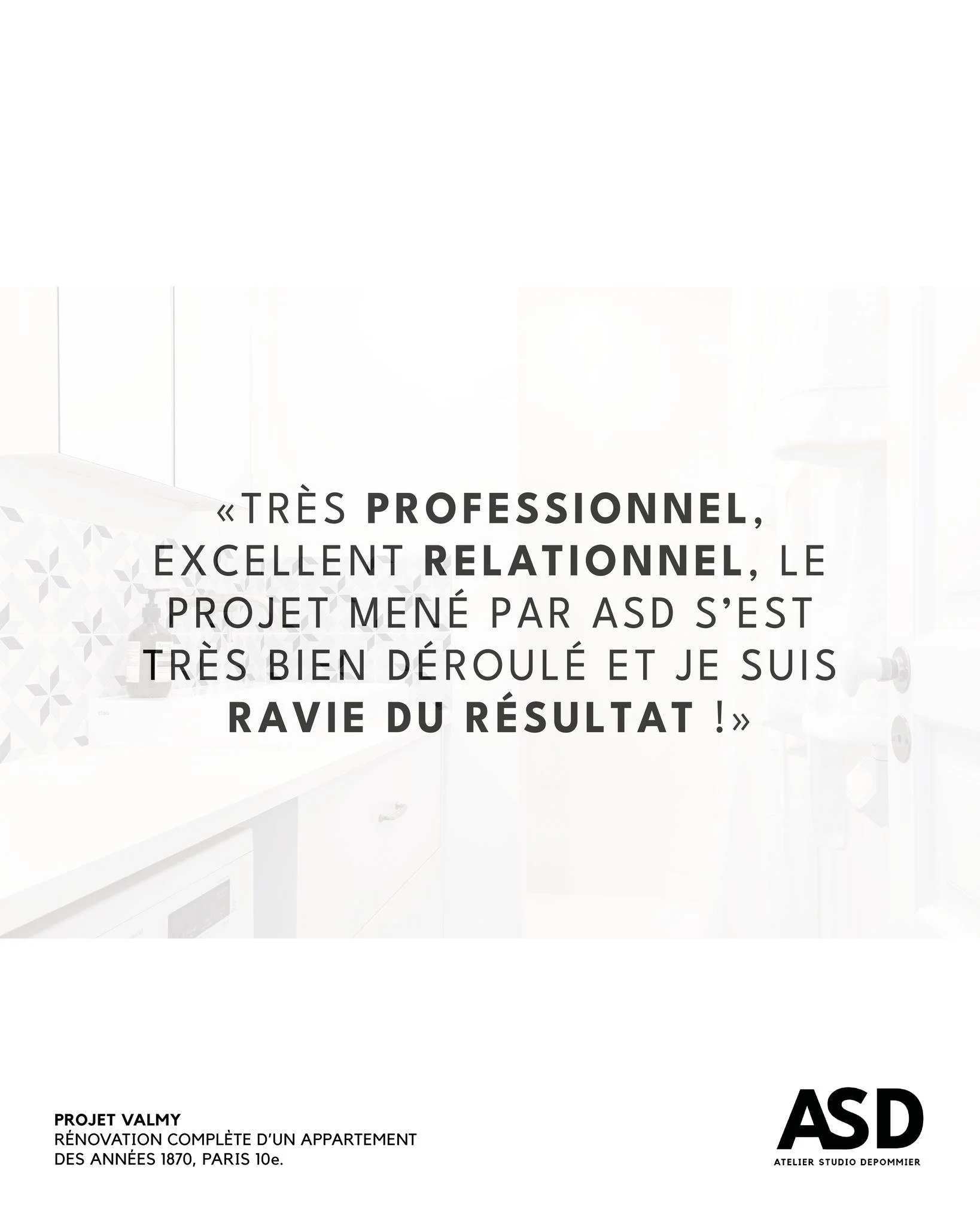Regards clients sur un projet sign&eacute; ASD

Photo 📸 @studiodepommier 

&mdash;

L&rsquo;Atelier Studio Depommier con&ccedil;oit des espaces durables, &agrave; la crois&eacute;e de l&rsquo;architecture int&eacute;rieure, du paysagisme et de la ph