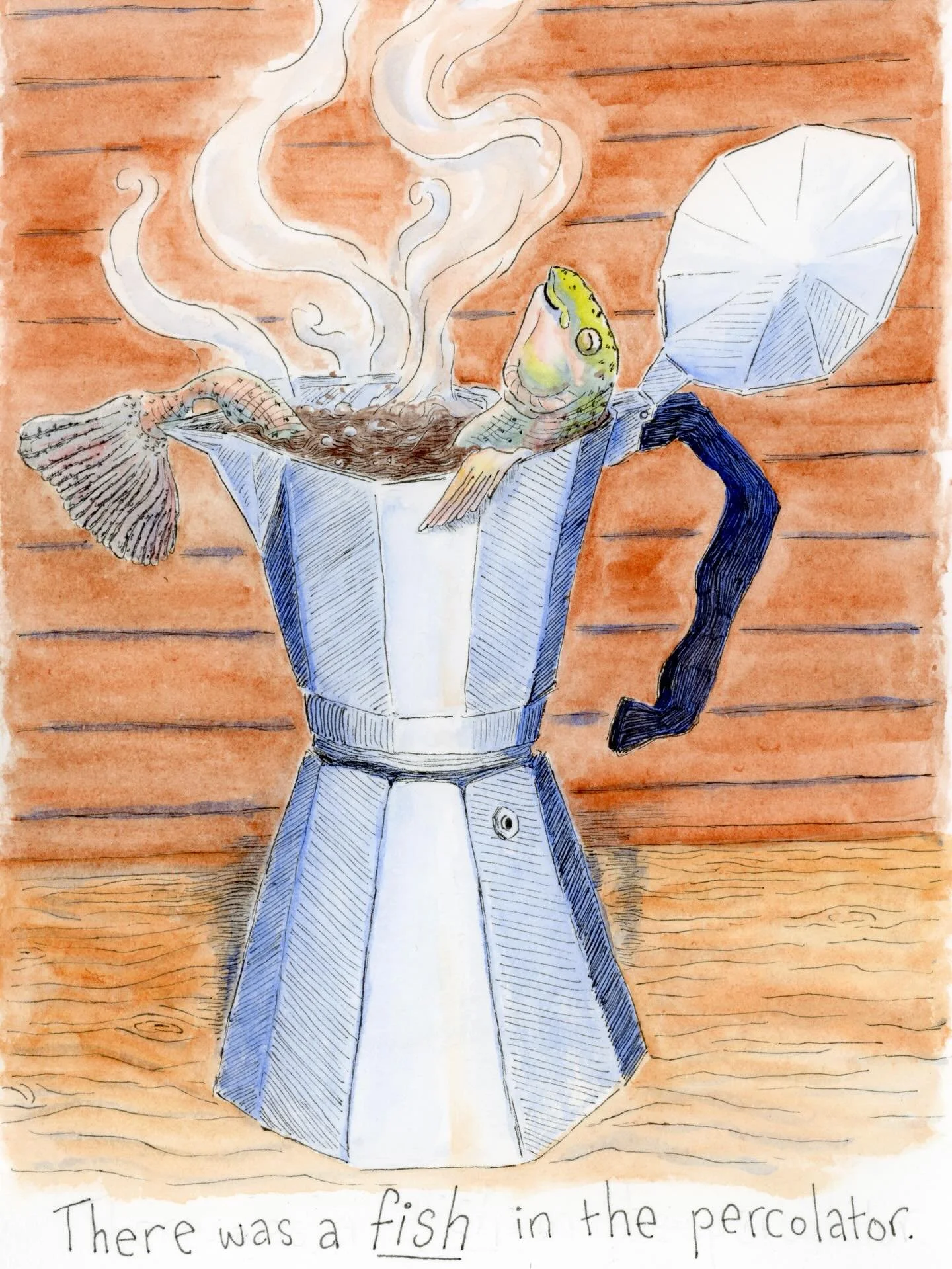 Who can guess which TV show I started rewatching the other day? "Fellas, don't drink that coffee!" 🐟☕️

Swipe to the final image for another hint!
.
.
.
#twinpeaks #twinpeaksart #illustrationoftheday #queerartist #queerillustrator