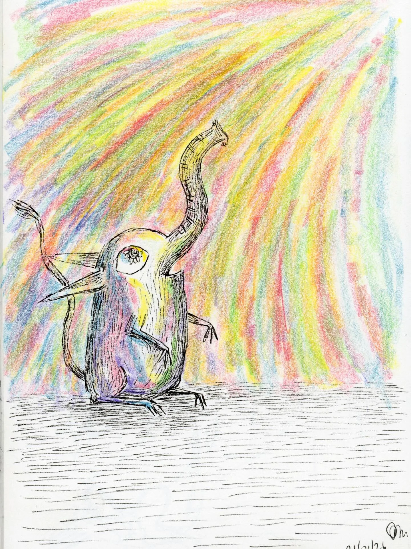 From total darkness to discovery of new worlds&hellip; 🌑 ✨ 

This character wandered into my sketchbook recently and I&rsquo;ve been gradually building a world and story around them. It&rsquo;s a world where everything is part of the same fabric, ev