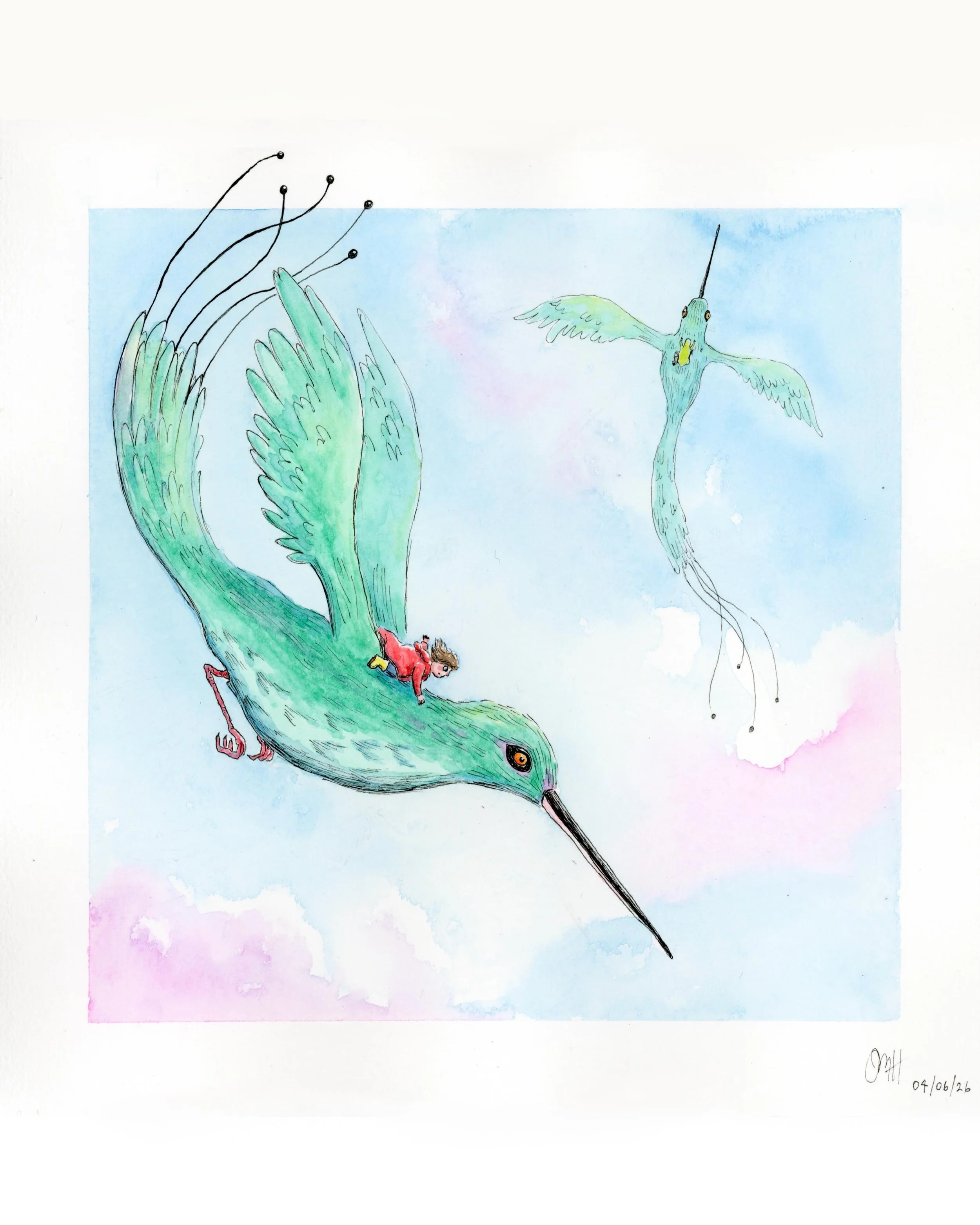 Polly was always obsessed with bird-watching. She loved looking up at the birds in the sky and dreaming of what it would be like to fly. 🕊️

From the age of 4 she could name every single bird in her Big Book of British Birds, and she could identify 