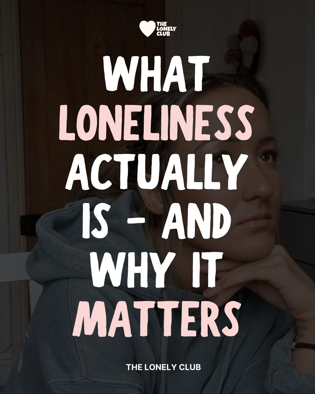 I used to think loneliness meant &ldquo;having no one.&rdquo;Now I know it&rsquo;s far deeper than that.

It&rsquo;s about not feeling understood, not feeling part of something, not feeling like you belong. And so many of us - adults, teens, children